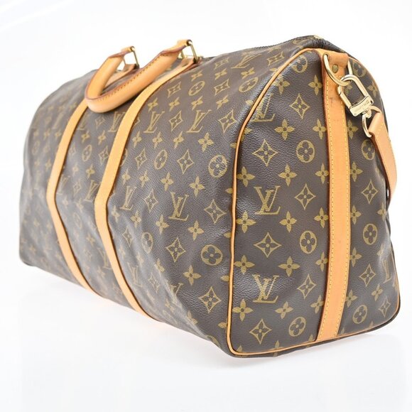 LOUIS VUITTON Keepall Bandouliere 50 2Way Hand Bag Monogram Brown - Picture 7 of 16